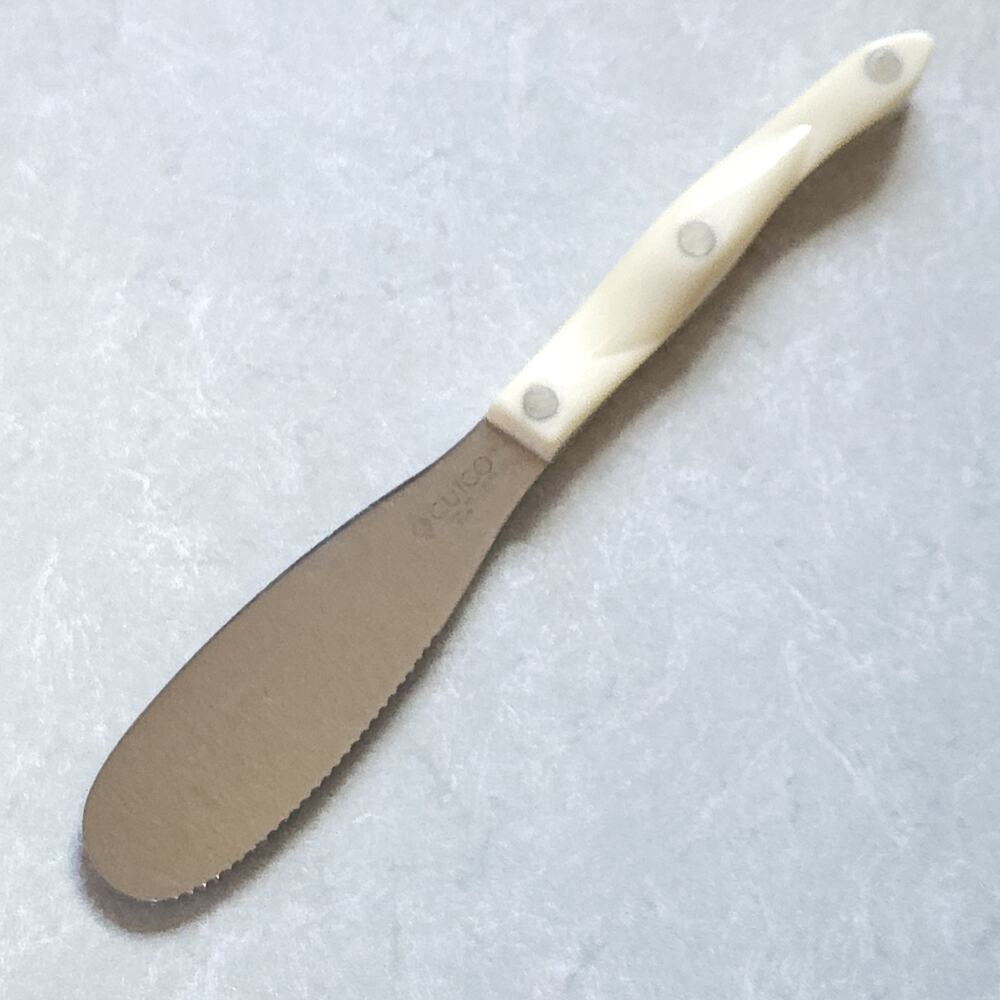 Vtg Cutco Specialty Spreader Spatula Knife 1768KK Pearl Handle Serrated Edge USA